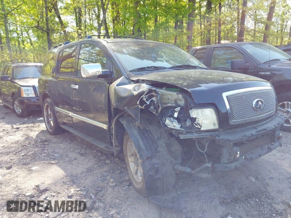 2006 Infiniti QX56 with VIN 5N3AA08AX6N814783, listed as a IAAI auction lot 42029637 with 1 mi miles. Bid and sale history available at carsss.com. Image 1.