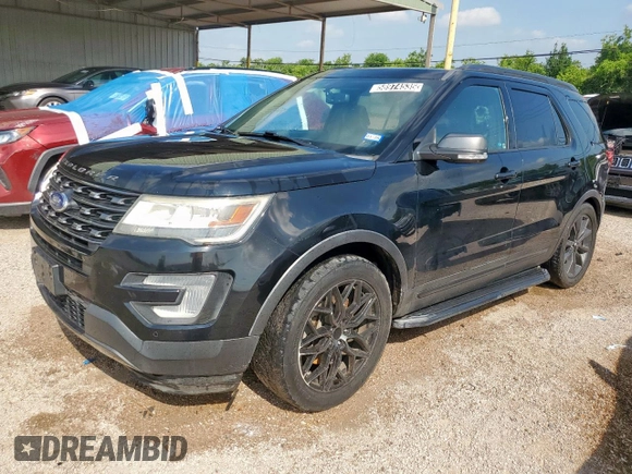 2017 Ford Explorer XLT with VIN 1FM5K7D84HGB52144, listed as a Copart auction lot 58974535 with 135,217 mi miles and Clean title. Bid and sale history available at DreamBid. Image 1.