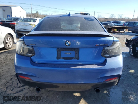 2016 BMW 2 Series M235i xDrive with VIN WBA1J9C55GV371825, listed as a Copart auction lot 42714675 with 86,108 mi miles and Salvage Title. Bid and sale history available at carsss.com. Image 6.