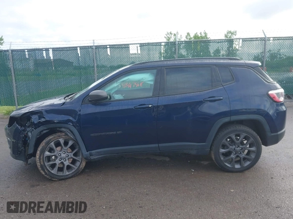 2021 Jeep Compass 80th Anniversary with VIN 3C4NJDEB5MT520949, listed as a IAAI auction lot 42447568 with 43,840 mi miles and . Bid and sale history available at DreamBid. Image 14.
