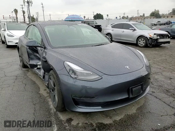 2023 Tesla Model 3 with VIN 5YJ3E1EA2PF708297, listed as a Copart auction lot 47982675 with 16,246 mi miles and Salvage title. Bid and sale history available at DreamBid. Image 10.