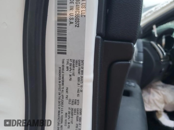 2021 Jeep Grand Cherokee Limited z VIN 1C4RJFBG4MC550372, wystawiony jako Copart lot #62816355 z przebiegiem Nie podano mil oraz Szkoda całkowita • Salvage title. Historia ofert i sprzedaży dostępna na DreamBid. Obrazek 13.