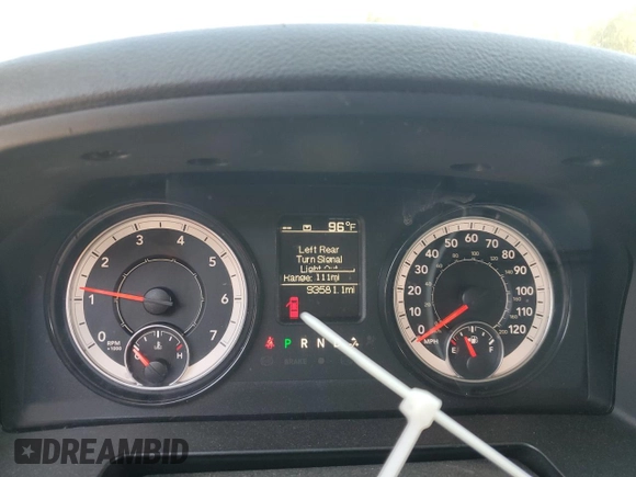 2021 Ram 1500 Tradesman with VIN 1C6RR7FT7MS583434, listed as a Copart auction lot 74958884 with 93,581 mi miles and Salvage title. Bid and sale history available at DreamBid. Image 9.
