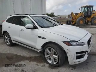 2019 Jaguar F-Pace 25t R-Sport with VIN SADCL2FX3KA352611, listed as a Copart auction lot 51287315 with 78,503 mi miles and Non Repairable. Bid and sale history available at DreamBid. Image 4.