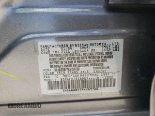 2024 Nissan Sentra S with VIN 3N1AB8BV7RY289700, listed as a Copart auction lot 56917965 with 32,605 mi miles and Salvage title. Bid and sale history available at DreamBid. Image 12.
