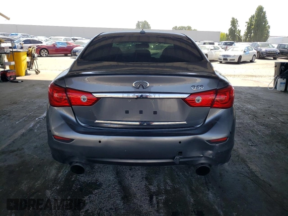 2017 Infiniti Q50 Premium with VIN JN1EV7AP0HM730543, listed as a Copart auction lot 59337725 with 73,230 mi miles and Salvage title. Bid and sale history available at DreamBid. Image 6.