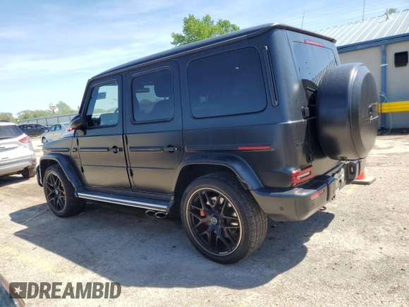 2021 Mercedes-Benz G with VIN W1NYC7HJ1MX384652, listed as a Copart auction lot 53282425 with 92,829 mi miles and Salvage Title. Bid and sale history available at carsss.com. Image 2.
