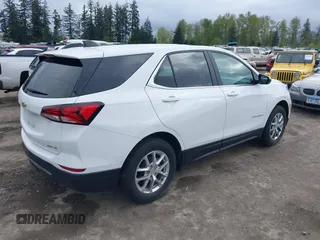 2024 Chevrolet Equinox LT with VIN 3GNAXUEG9RS181173, listed as a IAAI auction lot 42082890 with 27,575 mi miles. Bid and sale history available at carsss.com. Image 4.