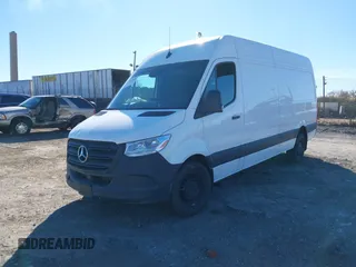 2024 Mercedes-Benz Sprinter Cargo with VIN W1Y4NCHY2RT177333, listed as a IAAI auction lot 40842688 with Not Provided miles. Bid and sale history available at carsss.com. Image 2.