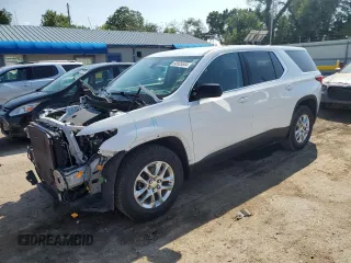 2020 Chevrolet Traverse LS with VIN 1GNEVLKW9LJ155226, listed as a Copart auction lot 68505504 with 42,517 mi miles and Salvage Title. Bid and sale history available at carsss.com. Image 1.