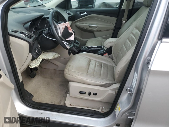 2015 Ford Escape Titanium with VIN 1FMCU0JX5FUA08248, listed as a Copart auction lot 53635435 with 120,010 mi miles and Salvage Title. Bid and sale history available at DreamBid. Image 7.