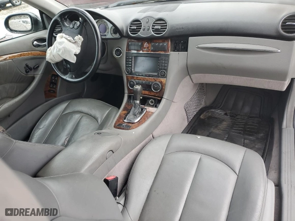 2006 Mercedes-Benz CLK-Class 5.0L with VIN WDBTK75G66T057685, listed as a Copart auction lot 43853295 with 0 mi miles and Clean Title. Bid and sale history available at carsss.com. Image 8.