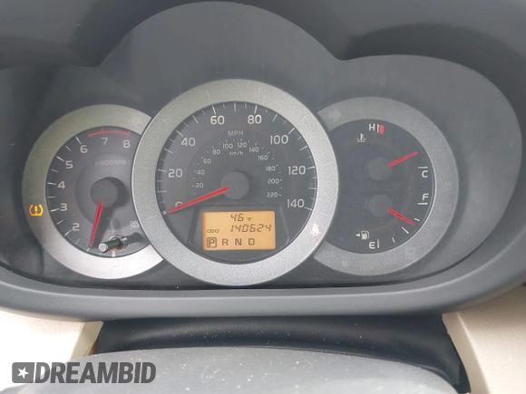 2010 Toyota RAV4 with VIN JTMBF4DV2AD028526, listed as a IAAI auction lot 41821599 with 140,624 mi miles. Bid and sale history available at carsss.com. Image 7.