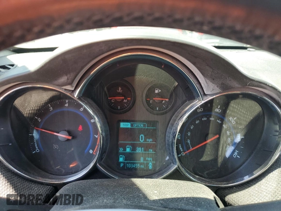 2013 Chevrolet Cruze 1LT with VIN 1G1PC5SB8D7189388, listed as a Copart auction lot 52113435 with 103,455 mi miles and Clean Title. Bid and sale history available at carsss.com. Image 9.