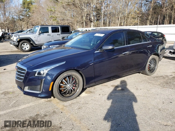 2015 Cadillac CTS RWD with VIN 1G6AP5SX4F0129071, listed as a Copart auction lot 87152944 with 126,724 mi miles and Salvage title. Bid and sale history available at DreamBid. Image 1.