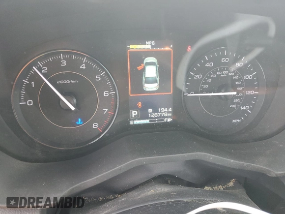 2019 Subaru Impreza with VIN 4S3GTAB66K3734091, listed as a Copart auction lot 76927024 with 128,778 mi miles and Salvage title. Bid and sale history available at DreamBid. Image 9.