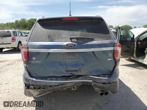 2018 Ford Explorer Platinum z VIN 1FM5K8HT3JGB02703, wystawiony jako Copart lot #57091735 z przebiegiem 90 921 mil mil oraz Szkoda całkowita • Salvage title. Historia ofert i sprzedaży dostępna na DreamBid. Obrazek 6.