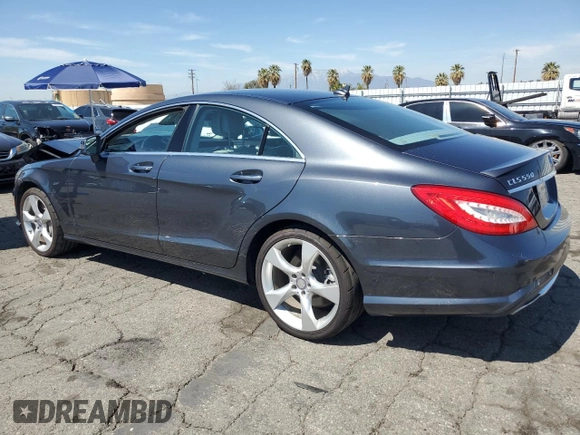 2013 Mercedes-Benz CLS 550 with VIN WDDLJ7DB9DA073775, listed as a Copart auction lot 50209465 with 105,612 mi miles and Salvage title. Bid and sale history available at DreamBid. Image 2.