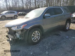 2020 Chevrolet Traverse LT Leather with VIN 1GNERHKW2LJ105205, listed as a Copart auction lot 46904585 with 113,456 mi miles and Salvage Title. Bid and sale history available at carsss.com. Image 1.