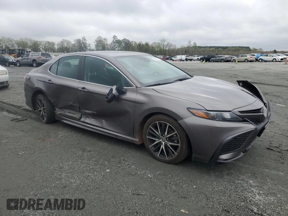 2021 Toyota Camry SE Nightshade with VIN 4T1G11AK3MU465772, listed as a Copart auction lot 51304515 with 62,216 mi miles and Salvage Title. Bid and sale history available at carsss.com. Image 4.