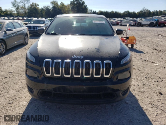 2017 Jeep Cherokee Sport with VIN 1C4PJMAS7HD222221, listed as a Copart auction lot 74942774 with 103,537 mi miles and Salvage Title. Bid and sale history available at carsss.com. Image 5.
