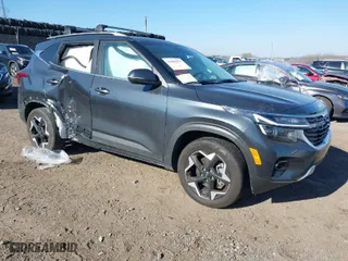 2024 Kia Seltos EX with VIN KNDERCAA2R7621443, listed as a IAAI auction lot 41666374 with 11,558 mi miles. Bid and sale history available at carsss.com. Image 1.