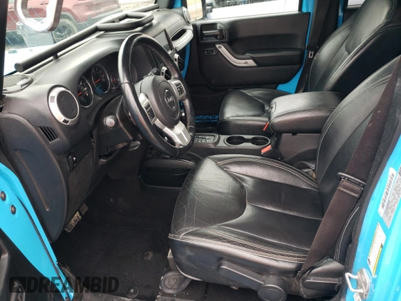 2017 Jeep Wrangler Unlimited Sahara with VIN 1C4BJWEG3HL631057, listed as a Copart auction lot 48070355 with 88,477 mi miles and Salvage title. Bid and sale history available at DreamBid. Image 7.