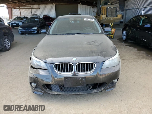 2008 BMW 5 Series 550i with VIN WBANW53598CT48525, listed as a Copart auction lot 48611945 with 103,546 mi miles and Salvage Title. Bid and sale history available at carsss.com. Image 5.