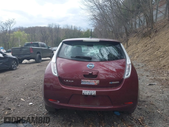 2017 Nissan LEAF SV with VIN 1N4BZ0CP9HC302538, listed as a IAAI auction lot 42079633 with 38,147 mi miles and . Bid and sale history available at DreamBid. Image 17.