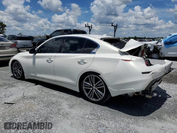 2015 Infiniti Q50 Sport with VIN JN1BV7AP4FM344160, listed as a Copart auction lot 61480985 with 99,666 mi miles and Salvage title. Bid and sale history available at DreamBid. Image 2.
