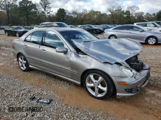 2005 Mercedes-Benz C 230 Kompressor with VIN WDBRF40J95F705498, listed as a Copart auction lot 50466115 with 161,488 mi miles and Salvage title. Bid and sale history available at DreamBid. Image 4.