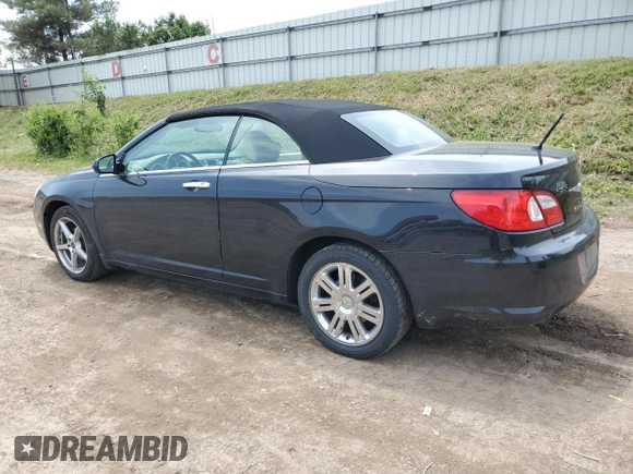 2008 Chrysler Sebring Limited with VIN 1C3LC65M08N676311, listed as a Copart auction lot 58953125 with 157,212 mi miles and Clean title. Bid and sale history available at DreamBid. Image 2.
