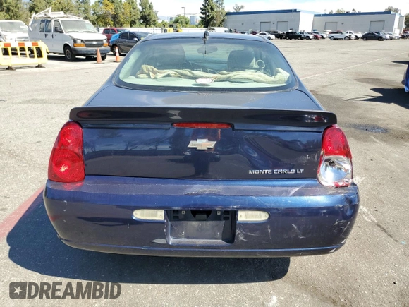 2007 Chevrolet Monte Carlo LT with VIN 2G1WK15N879184319, listed as a Copart auction lot 75649364 with 147,642 mi miles and Salvage Title. Bid and sale history available at carsss.com. Image 6.