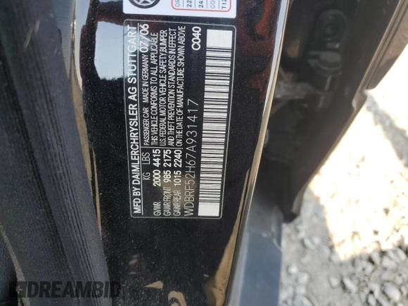 2007 Mercedes-Benz C 230 Sport z VIN WDBRF52H67A931417, wystawiony jako Copart lot #64887725 z przebiegiem 129 258 mil mil oraz Szkoda całkowita • Salvage title. Historia ofert i sprzedaży dostępna na DreamBid. Obrazek 12.