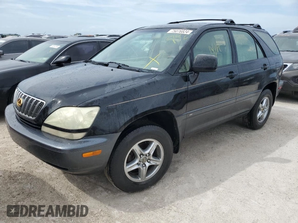 2003 Lexus RX 300 with VIN JTJGF10U830164068, listed as a Copart auction lot 75076824 with 194,678 mi miles and Non Repairable. Bid and sale history available at carsss.com. Image 1.