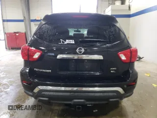 2018 Nissan Pathfinder SL with VIN 5N1DR2MM6JC623411, listed as a Copart auction lot 84332754 with 69,410 mi miles and Salvage Title. Bid and sale history available at carsss.com. Image 6.