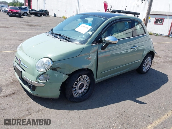 2013 FIAT 500 Lounge with VIN 3C3CFFCR5DT739516, listed as a IAAI auction lot 42439476 with 62,919 mi miles and . Bid and sale history available at DreamBid. Image 18.