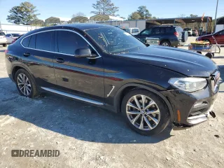 2019 BMW X4 xDrive30i with VIN 5UXUJ3C50KLG51848, listed as a Copart auction lot 43208485 with 130,340 mi miles and Salvage Title. Bid and sale history available at carsss.com. Image 4.