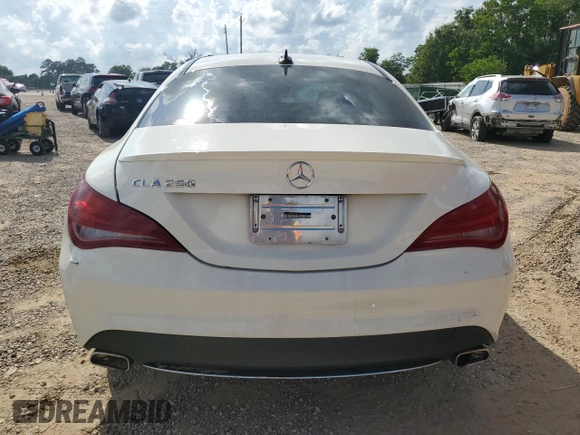 2014 Mercedes-Benz CLA 250 with VIN WDDSJ4EB4EN105826, listed as a Copart auction lot 56993945 with 123,317 mi miles and Salvage title. Bid and sale history available at DreamBid. Image 6.