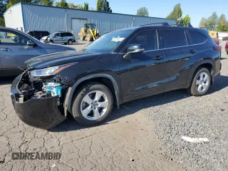 2020 Toyota Highlander L with VIN 5TDCZRBH4LS512548, listed as a Copart auction lot 65885874 with 44,255 mi miles and Salvage title. Bid and sale history available at DreamBid. Image 1.