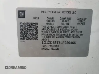2020 Chevrolet Malibu LT with VIN 1G1ZD5ST5LF039466, listed as a Copart auction lot 51690255 with 116,630 mi miles and Salvage Title. Bid and sale history available at DreamBid. Image 13.