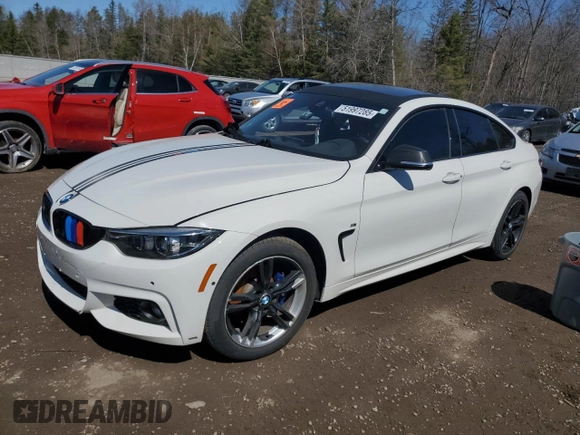 2019 BMW 4 Series 430i xDrive with VIN WBA4J3C55KBL05053, listed as a Copart auction lot 51997285 with Not Provided miles and Non Repairable. Bid and sale history available at carsss.com. Image 1.