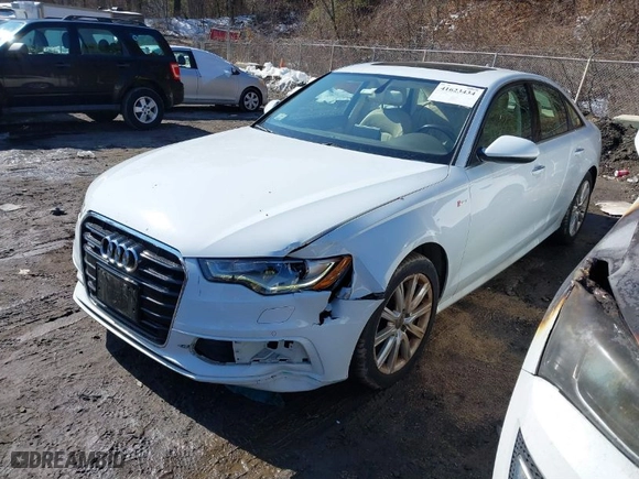 2012 Audi A6 3.0T Prestige with VIN WAUHGAFC2CN093047, listed as a IAAI auction lot 41623434 with 106,828 mi miles. Bid and sale history available at carsss.com. Image 2.