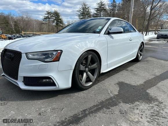 2015 Audi S5 Premium Plus with VIN WAUGGAFR2FA023477, listed as a Copart auction lot 47263665 with 109,030 mi miles and Clean Title. Bid and sale history available at carsss.com. Image 1.