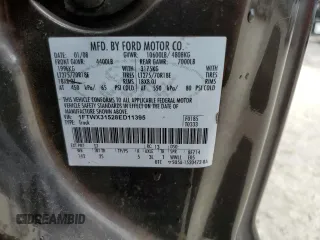 2008 Ford F-350 XL with VIN 1FTWX31528ED11395, listed as a Copart auction lot 43812455 with 215,029 mi miles and Salvage Title. Bid and sale history available at DreamBid. Image 13.