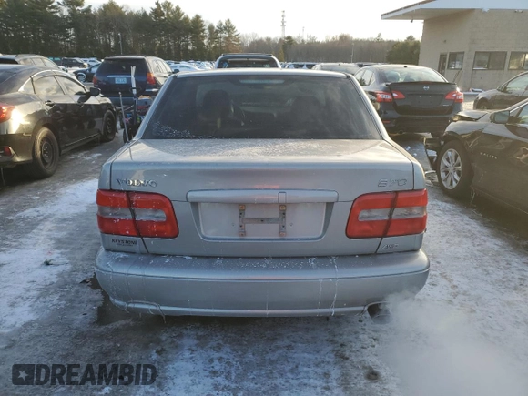 1999 Volvo S70 with VIN YV1LT56D7X2578651, listed as a Copart auction lot 88631555 with 126,753 mi miles and Salvage Title. Bid and sale history available at carsss.com. Image 6.