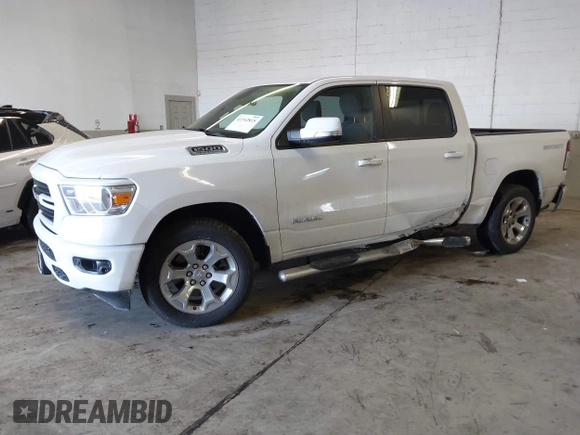 2021 Ram 1500 Big Horn with VIN 1C6SRFFTXMN780608, listed as a IAAI auction lot 41342815 with 70,406 mi miles and . Bid and sale history available at DreamBid. Image 18.