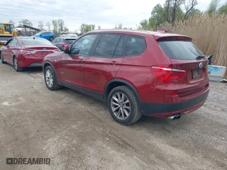 2013 BMW X3 xDrive28i with VIN 5UXWX9C52D0A23322, listed as a IAAI auction lot 42007867 with 96,275 mi miles. Bid and sale history available at carsss.com. Image 3.