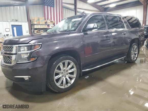 2015 Chevrolet Suburban LTZ with VIN 1GNSKKKC6FR689544, listed as a Copart auction lot 47524065 with 157,822 mi miles and Salvage Title. Bid and sale history available at carsss.com. Image 1.