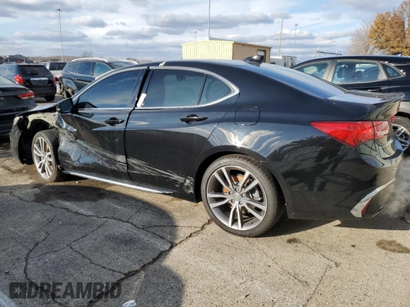 2019 Acura TLX Advance with VIN 19UUB2F89KA006687, listed as a Copart auction lot 82610554 with 41,345 mi miles and Salvage title. Bid and sale history available at DreamBid. Image 2.